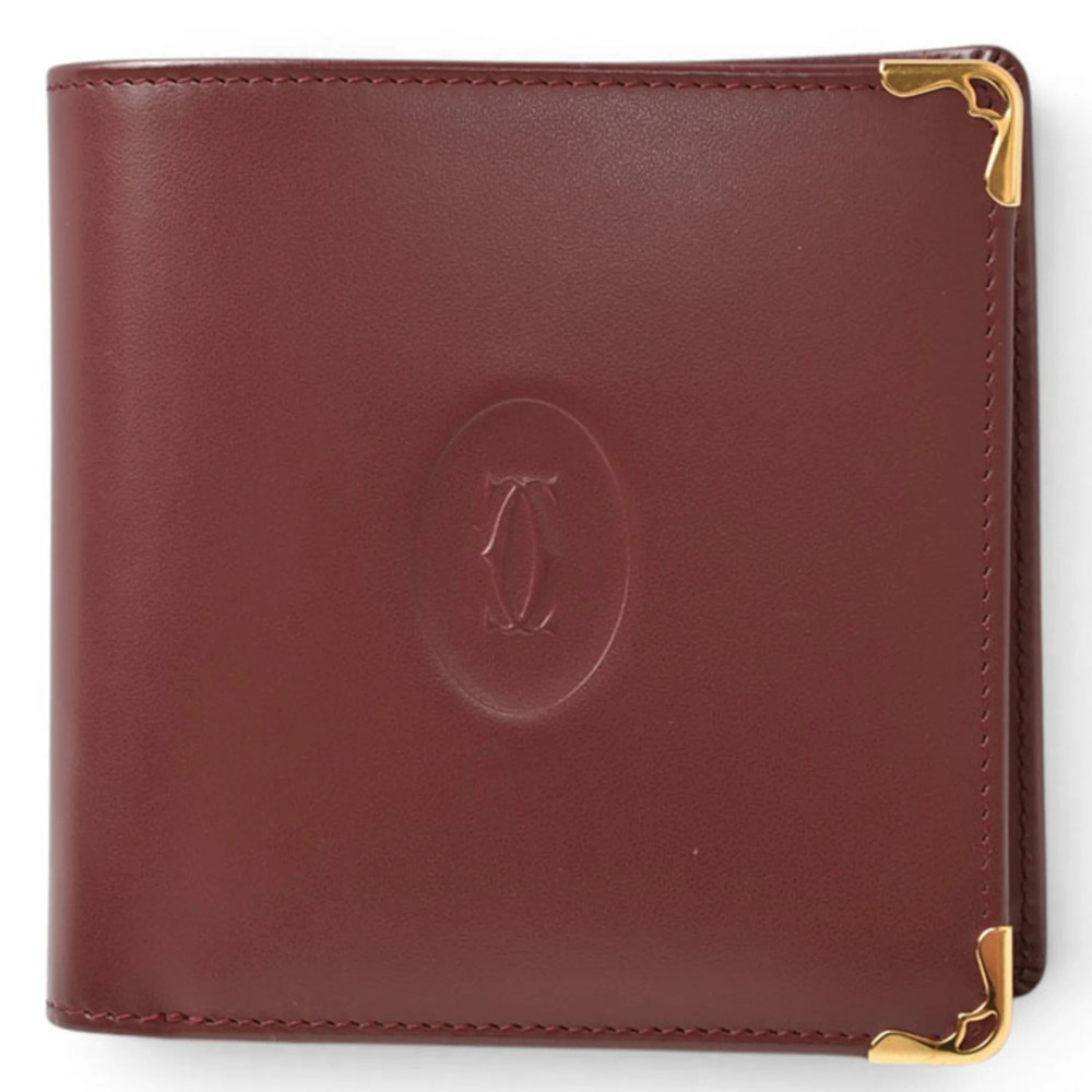 Cartier Bifold Wallet, Men's Must de Cartier, Bordeaux, L3000451